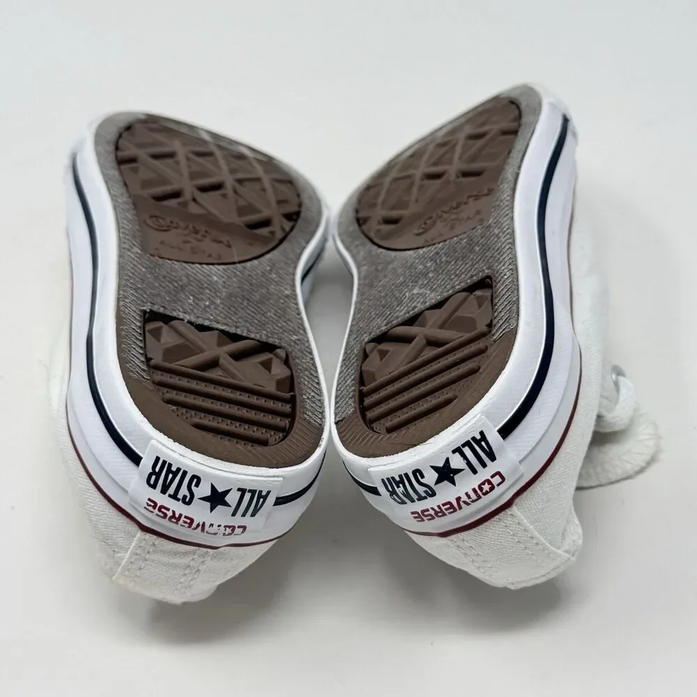 Converse All Star Sneakers Kids Juniors Size 3 White Low Top Canvas Shoes